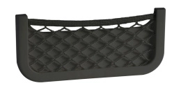 Накладной карман с сеткой 250x115x30 мм, черный (48-434-21)